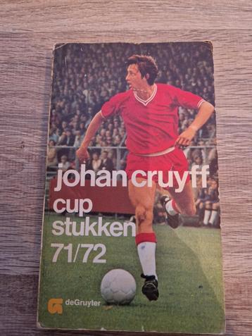 Boek Johan Cruijff Cruyff Cup stukken 71/72 