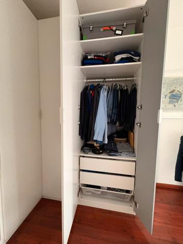 Witte Kledingkast met Veel Opbergruimte - White Wardrobe - afbeelding 3 Witte Kledingkast met Veel Opbergruimte - White Wardrobe - afbeelding 3