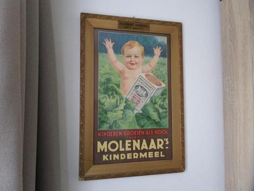 reclameplaat Molenaar kindermeel buitenwerksemaat 40x59cm, Verzamelen, Merken en Reclamevoorwerpen, Zo goed als nieuw, Ophalen