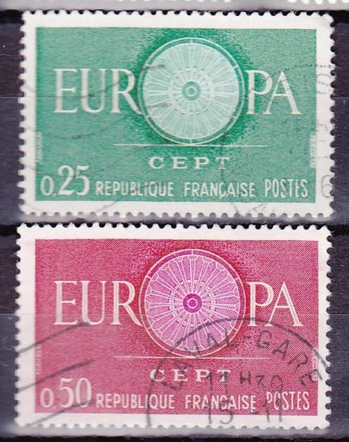 Europa CEPT Frankrijk 1960 MiNr. 1318-1319 gestempeld, Postzegels en Munten, Postzegels | Europa | Frankrijk, Gestempeld, Verzenden