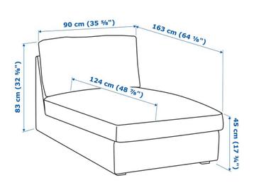Kivik chaise lounge Orrsta lichtgrijs - afbeelding 3 Kivik chaise lounge Orrsta lichtgrijs - afbeelding 3