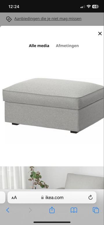 IKEA Kivik Voetenbank Hoes - Tallmyra wit/zwart - afbeelding 1 IKEA Kivik Voetenbank Hoes - Tallmyra wit/zwart - afbeelding 1