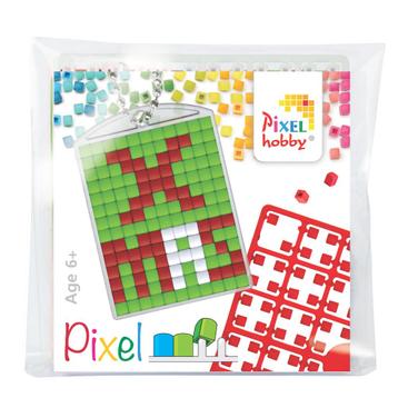 Pixelhobby medaillon startset X MAS sleutelhanger