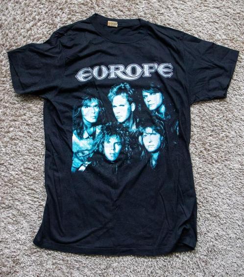 t shirt van EUROPE  Out of this world tour 1988/89, Kleding | Heren, T-shirts, Gedragen, Maat 48/50 (M), Zwart, Ophalen of Verzenden