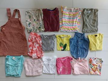 partij meisjes kleding 122/128 16 stuks 29.50 zomerkleding