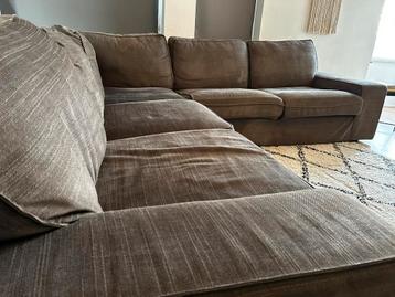 Grijze Ikea KIVIK hoekbank, 4-zits - afbeelding 4 Grijze Ikea KIVIK hoekbank, 4-zits - afbeelding 4
