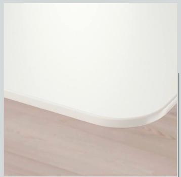 Bureau ikea wit zwart / Bekant 80 x 160 - afbeelding 4 Bureau ikea wit zwart / Bekant 80 x 160 - afbeelding 4