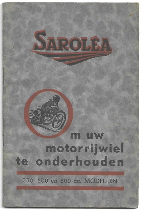 Sarolea 350, 500 600 cc handboek handleiding (6103z), Motoren, Handleidingen en Instructieboekjes, Overige merken, Verzenden