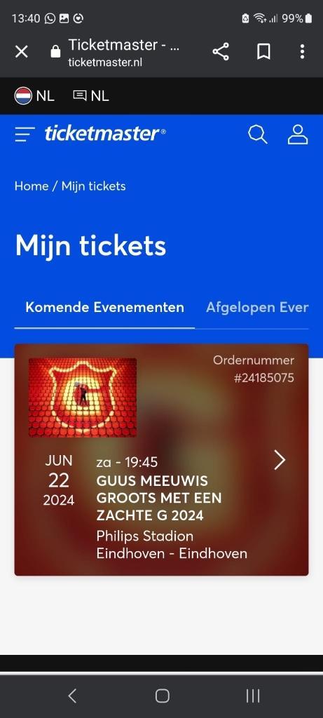 2kaartjes guus meeuwis, Tickets en Kaartjes, Concerten | Nederlandstalig, Twee personen, Juni, Levenslied