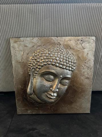 Boeddha op canvas (3D-effect)