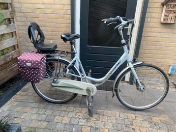 Gazelle Damesfiets met Yepp Stoeltje en Fietstassen