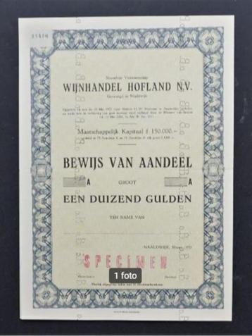 Wijnhandel Hofland - Naaldwijk - 1952