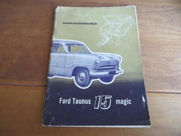 Instructieboek Ford Taunus 15 Magic 1955