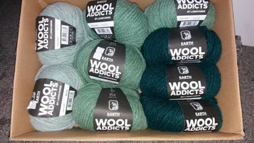 9 nieuwe bollen Wool Addicts Earth groentinten