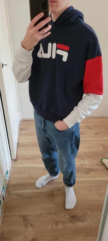 Vintage colorblock Fila hoodie