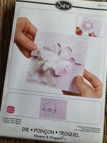 Sizzix movers & shapers L die - card, flower flip-its