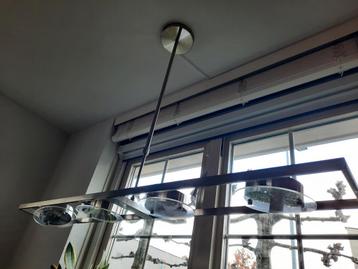 Hanglamp met 4 kantelbare. led lampen 120 breed