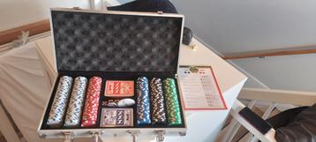 Poker set koffer. 300 chips
