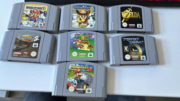 7 N64 titels Mario, Zelda, Perfect Dark, Tony Hawk