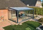 veranda aluminium / hout - glazen schuifwanden - serre