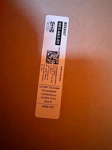 IKEA Bekant Tafelblad 160x80 cm - afbeelding 3 IKEA Bekant Tafelblad 160x80 cm - afbeelding 3