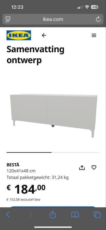 IKEA BESTA kast met l.grijze fronten - afbeelding 2 IKEA BESTA kast met l.grijze fronten - afbeelding 2