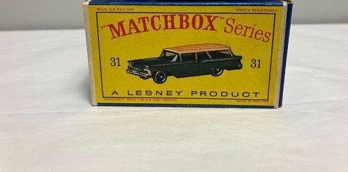 Matchbox 31 Ford Station wagon doosje gezocht €75,-, Hobby en Vrije tijd, Modelauto's | 1:87, Zo goed als nieuw, Auto, Matchbox