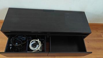 Ikea Besta TV Meubel - Zwartbruin - afbeelding 2 Ikea Besta TV Meubel - Zwartbruin - afbeelding 2