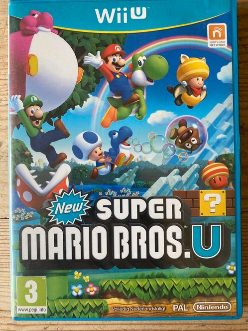 New Super Mario Bros. U, Wii U, Spelcomputers en Games, Games | Nintendo Wii, Zo goed als nieuw, Avontuur en Actie, 3 spelers of meer