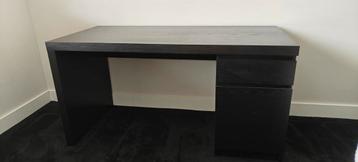 Bureau Malm Ikea zwart/bruin - afbeelding 1 Bureau Malm Ikea zwart/bruin - afbeelding 1