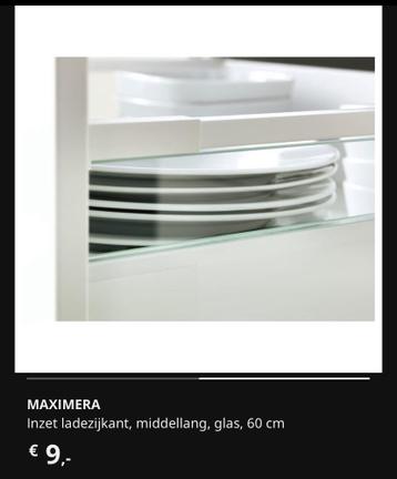 IKEA Maximera Inzet ladezijkanten, hoog en middellang, glas - afbeelding 2 IKEA Maximera Inzet ladezijkanten, hoog en middellang, glas - afbeelding 2