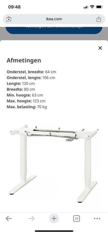 Stevig bureau 140x80 - afbeelding 4 Stevig bureau 140x80 - afbeelding 4