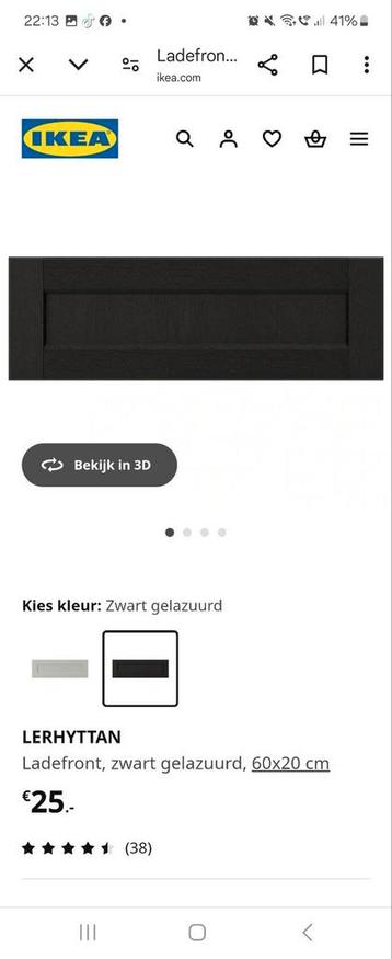 Lerhyttan 3 zwarte deuren Ikea metod keuken - afbeelding 2 Lerhyttan 3 zwarte deuren Ikea metod keuken - afbeelding 2