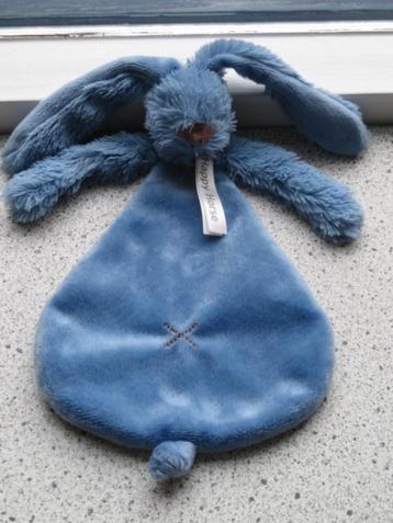 Knuffeldoek konijn Rabbit Richie merk Happy Horse blauw