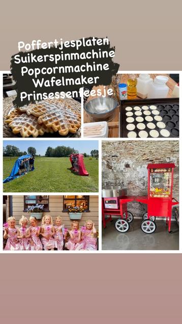 Poffertjesplaat, Suikerspinmachine, popcornmachine Friesland