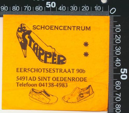 Sticker: Schoencentrum De Stapper - Sint Oedenrode (2), Verzamelen, Stickers, Ophalen of Verzenden