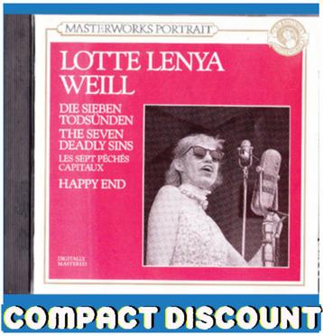CD Lotte Lenya Kurt Weill - Sieben Todsünden / Happy End
