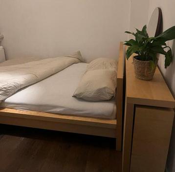 Ikea malm bed (evt met matras en achter kast) - afbeelding 2 Ikea malm bed (evt met matras en achter kast) - afbeelding 2