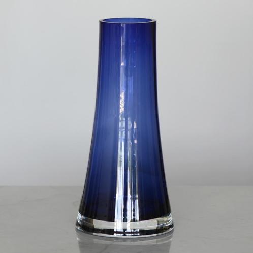 ✅ RIIHIMAEN LASI grote blauwviolet vaas MODERNISME ca. 1970, Antiek en Kunst, Antiek | Glas en Kristal, Ophalen of Verzenden