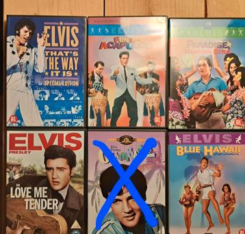 Elvis Presley dvds 8x