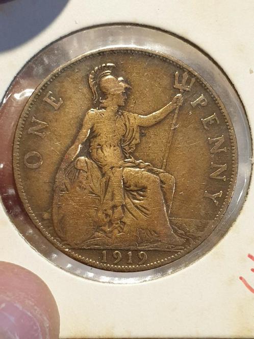 Engeland, 1 penny 1919 (16), Postzegels en Munten, Munten | Europa | Niet-Euromunten, Overige landen, Ophalen of Verzenden