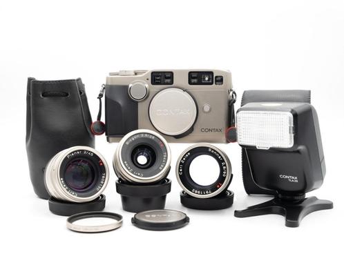 Contax G2 + 3x Carl Zeiss: 45mm + 28mm + 90mm + TLA+ Extra's, Audio, Tv en Foto, Fotocamera's Analoog, Zo goed als nieuw, Compact