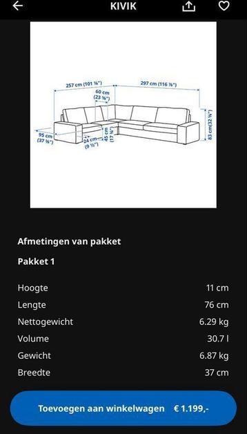 Ikea Kivik 5-zits hoekbank antraciet - afbeelding 4 Ikea Kivik 5-zits hoekbank antraciet - afbeelding 4