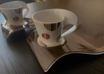 2 espresso kop en schotel Villeroy & Boch