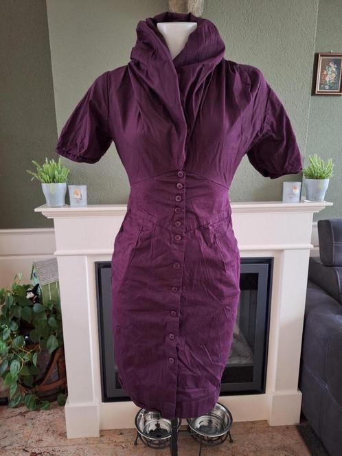 Cora Kemperman mooie aubergine paars jurk 36 S gratis verz, Kleding | Dames, Jurken, Zo goed als nieuw, Maat 36 (S), Paars, Onder de knie