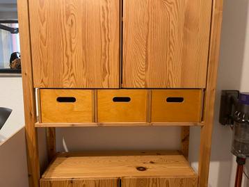 Vintage Ivar Ikea stelling met twee kastjes en drie bakjes - afbeelding 10 Vintage Ivar Ikea stelling met twee kastjes en drie bakjes - afbeelding 10