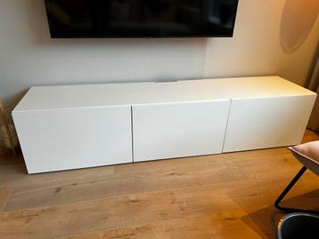 IKEA Besta TV Meubel Wit Hoogglans - afbeelding 2 IKEA Besta TV Meubel Wit Hoogglans - afbeelding 2