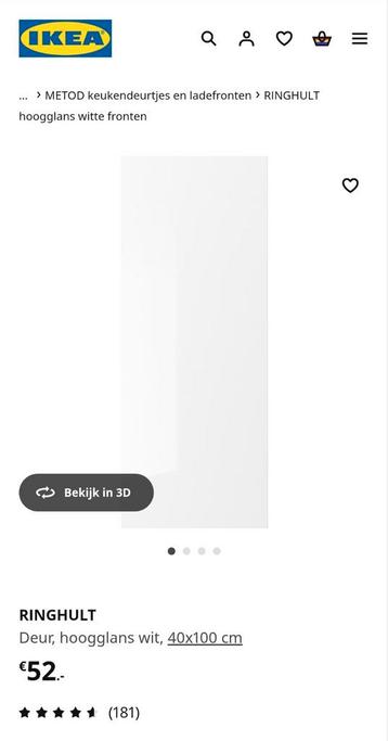 Ringhult fronten voor Ikea Metod keukens - afbeelding 1 Ringhult fronten voor Ikea Metod keukens - afbeelding 1