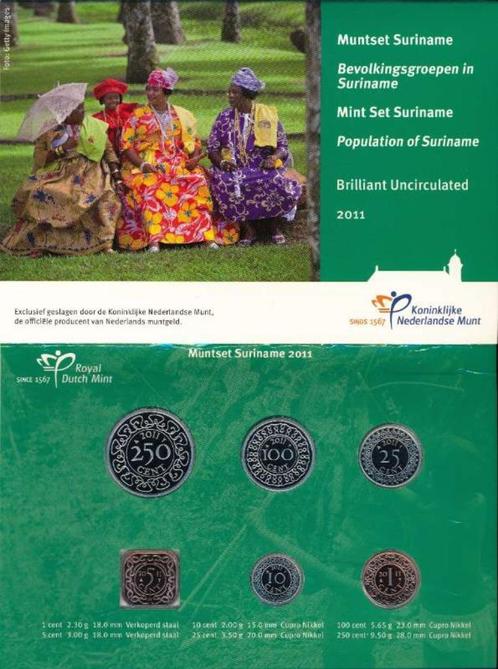 Suriname BU Jaarset 2011, Postzegels en Munten, Munten | Amerika, Setje, Zuid-Amerika, Ophalen of Verzenden
