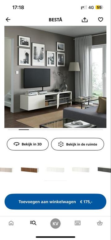 IKEA BESTA TV Meubel - 2 Deurtjes - afbeelding 1 IKEA BESTA TV Meubel - 2 Deurtjes - afbeelding 1